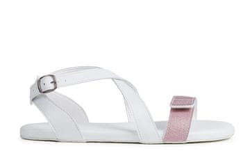 Ahinsa shoes Ženske sandale Comfort Hava Sparkle bílé 37