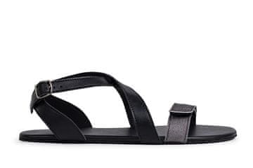 Ahinsa shoes Ženske bose sandale Hava Sparkle crne boje 41