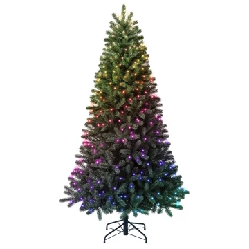 Twinkly prethodno osvijetljeno drvce - 2,10 m Regal Tree, 435 RGB+W LED, zelena žica, utikač tipa C