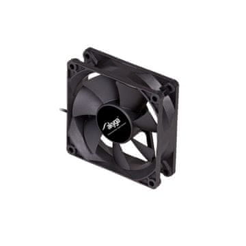 Akyga AW-8A-BK ventilator za računalo 80 mm Molex 12V crni 2000 o/min