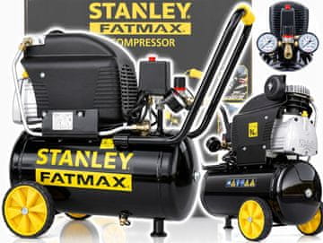 Stanley Uljni kompresor, zračni kompresor Fatmax 24 l 8 bara 2 KS