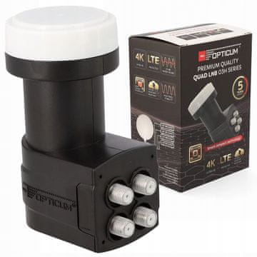 Opticum Četverostruki LNB pretvarač 0,1 dB 4 satelitska izlaza 40 mm 03H serija