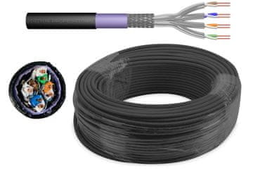Digitus LAN internetski kabel s upletenom paricom, vanjski uzemljenje AWG23 SFTP cat.7 žica 100 m
