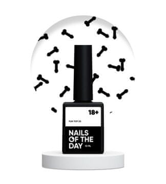 TO NAILSOFTHEDAY Fun! top 03 - nadlak s crnim elementima bez ljepljivog sloja, 10 ml