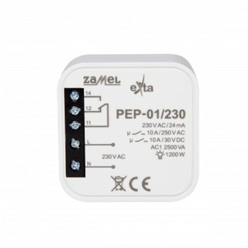 Zamel Przekaźnik elektromagnetyczny dopuszkowy 10A 230 AC PEP-01/230