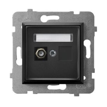 COS.PEL Aria crna - F-tip antenske utičnice GPA-1UF/m/33