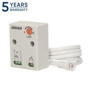 Orno Czujnik zmierzchowy z hermetyczną zewnętrzną sondą, IP65, 2300W OR-CR-233