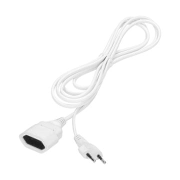 Orno Przedłużacz domowy płaski, 1x2P, 1,5m, PVC H03VV-F 2x0,75mm2, 230V