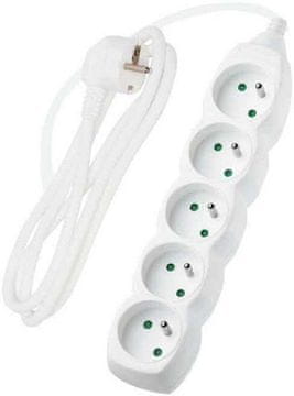 DPM PP42 produžni kabel 5 utičnica/3 m bijeli