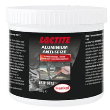 Loctite LB 8150 400 g Pasta za podmazivanje protiv zapiranja na bazi srebra, aluminija, nafte, grafita i EP aditiva, do 900°C, sprječava zaplinjavanje i lijepljenje komponenti