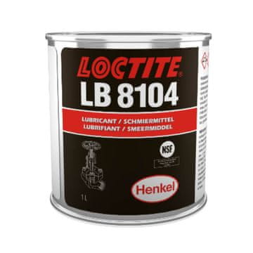 Loctite LB 8104 1 l prozirna mast na bazi silikona i silikagela, za podmazivanje plastike i elastomera, H1 NSF odobrenje, za ventile i brtve, do +200°C