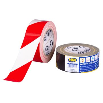 HPX Traka za označavanje tkanine, za hitne popravke, crvena i bijela 48 mm x 25 m, vodootporna