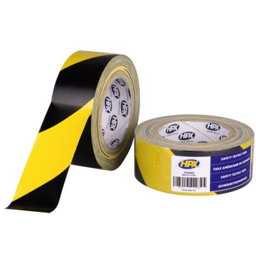 HPX Traka za označavanje tkanine, za hitne popravke, žuta i crna 48 mm x 25 m, vodootporna