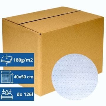 IB Univerzalna sorpcijska podloga, sorbent za ulje, rashladne tekućine, tekućine 180 g/m2 40 cm x 50 cm, 200 komada, tanka, izdržljiva, upijajuća