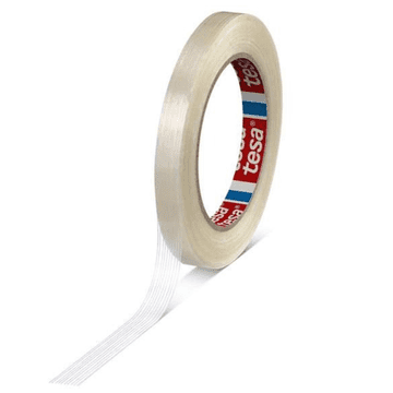 Tesa Filamentna traka 50m x 19mm bijela pakirna traka za paletiziranje, vezivanje i pričvršćivanje tereta, izdržljiva, jaka