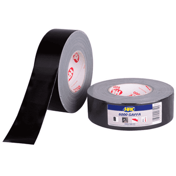 HPX Gaffer Tape 6000 Crna platnena traka za kablove i žice 19 mm x 50 m