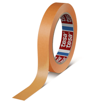 Tesa PRECISION MASK 19 mm x 50 m, washi maskirna traka, precizna maskirna traka, oštri rubovi, akrilno ljepilo, za unutarnju i vanjsku upotrebu, otporna na temperaturu do 150°C
