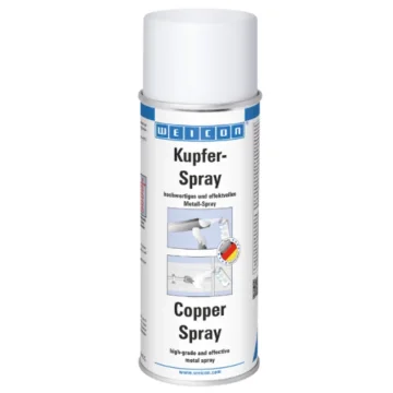 WEICON Bakreni sprej 400 ml, metalni premaz, otporan na temperature, brzosušeći