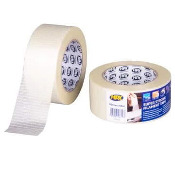HPX Super Strong Filament Tape 5750, 50 mm × 50 m filament traka, ojačana staklenim vlaknima, 0,13 mm, 490 N/25 mm