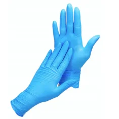 ZARYS Nitrilne rukavice bez pudera, plave, veličina M, 100 komada, easyCARE, dijagnostičke, klorirane iznutra