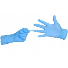 ZARYS Nitrilne rukavice bez pudera, plave, veličina M, 100 komada, easyCARE, dijagnostičke, klorirane iznutra