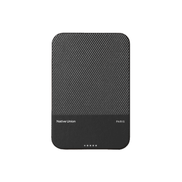 DE Native Union (Re)Classic Power Bank - magnetska power bank od 10000 mAh kompatibilna s MagSafe i Qi2, USB-C - USB-C kabel od 15 cm uključen (crna)