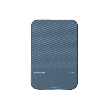 DE Native Union (Re)Classic Qi2 Power Bank - magnetska power bank od 5000 mAh kompatibilna s MagSafe i Qi2, 15 cm USB-C - USB-C kabel uključen (tamnoplava)