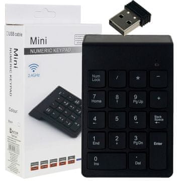 33 Bežična USB numerička tipkovnica TG67391 za prijenosno računalo
