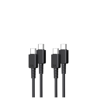 Podatkovni kabel Tip C - C 5A 1 m za Samsung Galaxy S22 S23, 2 komada