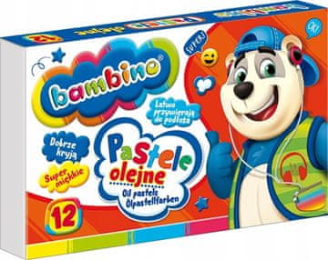 Bambino uljne pastele 12 boja