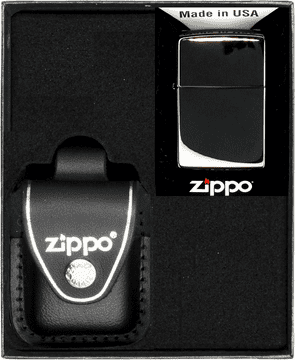 ZIPPO upaljač BLACK ICE poklon set br. 3