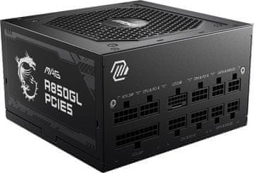 MSI Zasilacz MAG A850GL PCIE5 850W (306-7ZP8A11-CE0)