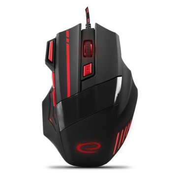 Esperanza MX201 Wolf optički gaming 7D USB žični miš crno-crvene boje