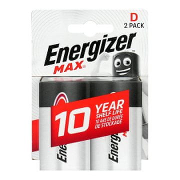 Energizer Max D / LR20 alkalne baterije - 2 komada (blister)