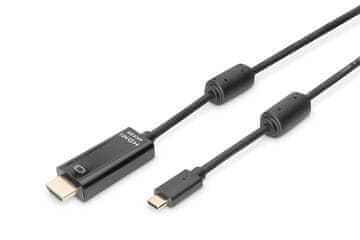 Digitus USB 3.1 Gen 1 SuperSpeed+ adapter kabel USB C/HDMI M/M crni 5 m
