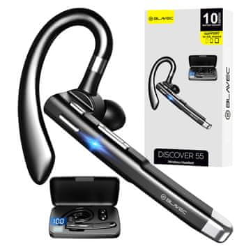 BLAVEC Discover 55 Višetočkovne Bluetooth slušalice + Power Bank BHDI55-B Crne