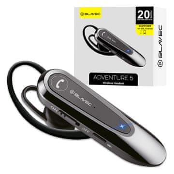 BLAVEC Adventure 5 Višetočkovne Bluetooth slušalice BHAD5-B Crne