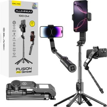 BLAVEC Selfie štap Aluminum Fusion P-10 gimbal tronožac + daljinski upravljač 1 m SSFP10G-TRB10 crni