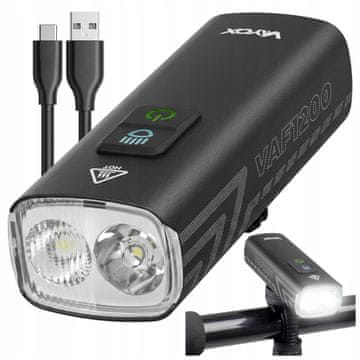 Vayox VAF1200 prednje svjetlo za bicikl 2500 mAh 1200 lm IPX6