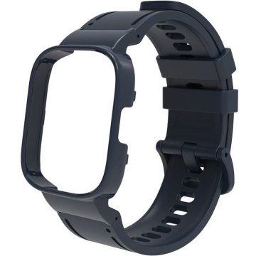 GS Silikonski remen s futrolom za Xiaomi Redmi Watch 3 Active, tamnoplava