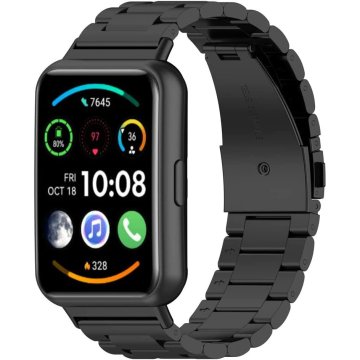 GS Narukvica od nehrđajućeg čelika za Huawei Watch Fit 2, crna