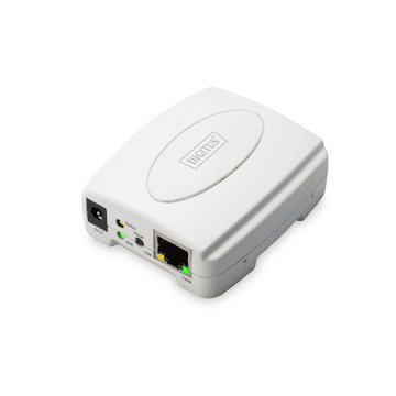 Digitus | USB poslužitelj ispisa, 1 priključak 1x RJ45, 1x USB A, USB 2.0 | DN-13003-2 | Bijela