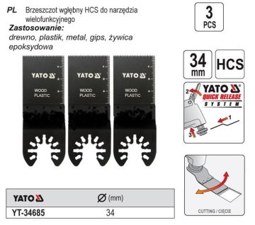 TOYA YATO HCS LIST ZA UBODNU PILU ZA VIŠENAMJENSKE ALATE