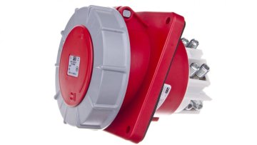 PCE Kutna utičnica za ploču 125A 4P 400V /120x130/ crvena IP67 POWER TWIST 444-6