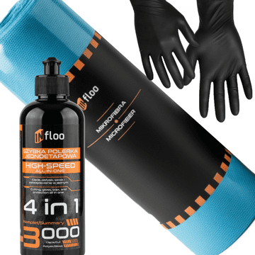 Flo Polishing Paste 4-u-1 Fast Polisher za poliranje 300 ml + mikrofibra