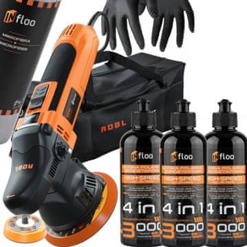 ADBL Roller D09125 stroj za poliranje + INfloo 4u1 pasta za poliranje + mikrofibra