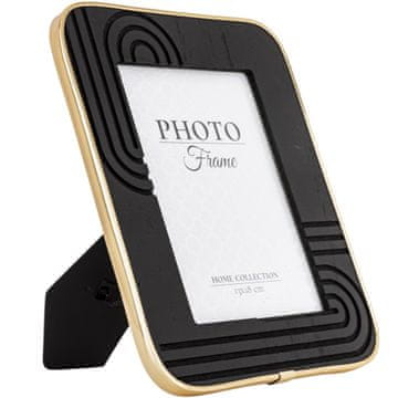 Okvir za fotografije 25x20 za fotografije 13x18 cm crno-zlatni glamurozni