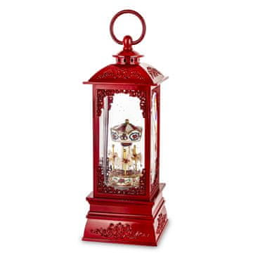 LED božićni lampion, plastični, 32x10,5x10,5 cm