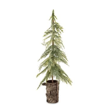 Umjetno božićno drvce zeleno, prirodna plastika, breza 68x25x20 cm