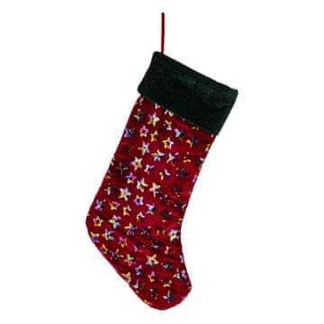Božićni ukras Poklon bordo tkanina 47x26x3 cm